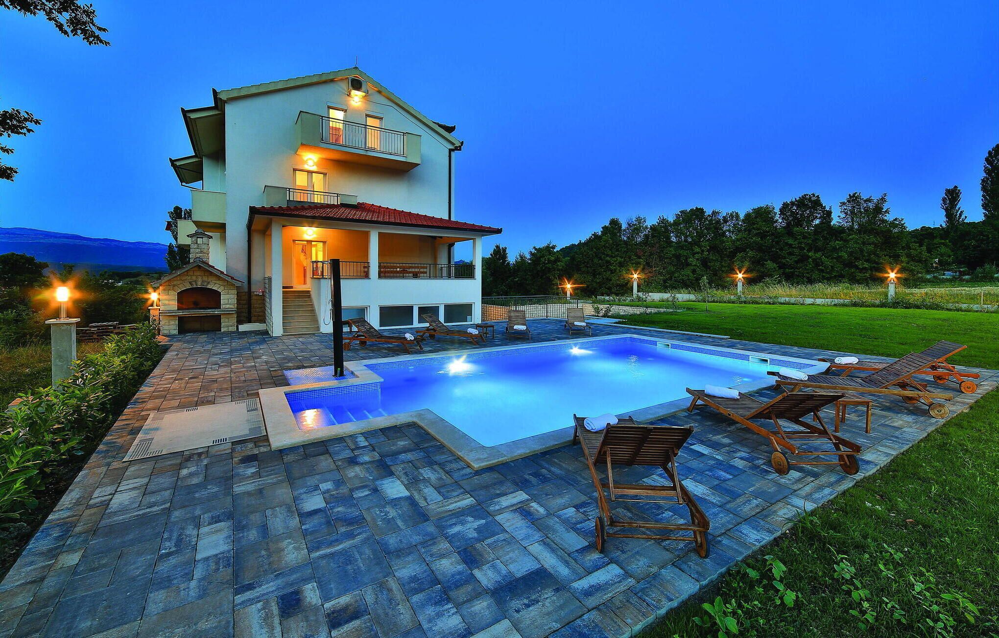 Una piscina riscaldata