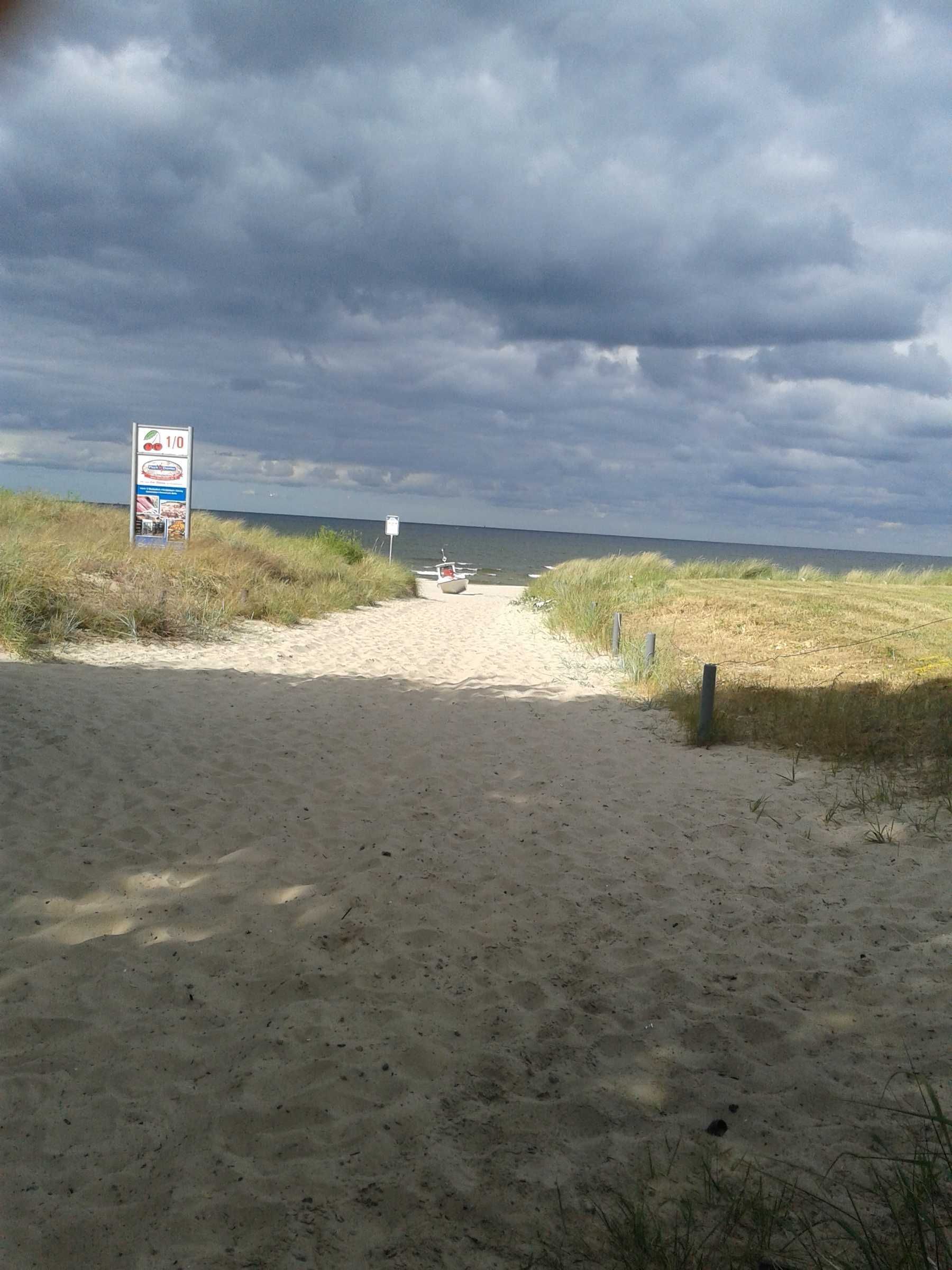 Vlak bij het strand