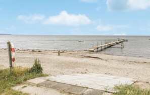 Vlak bij het strand