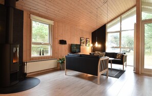 Fernseher, Kamin, DVD-Player