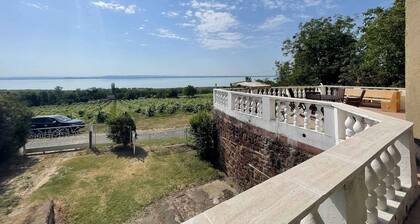 Holiday home with pool and panorama of Lake Balaton