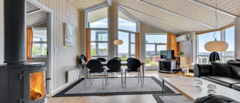 Fireplace, DVD player