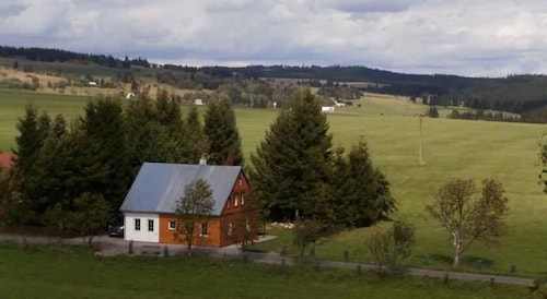 Holiday home surrounded by meadows
