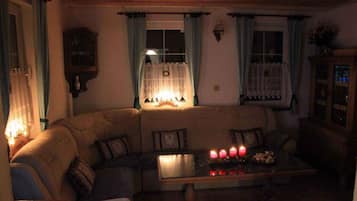 Fireplace, stereo