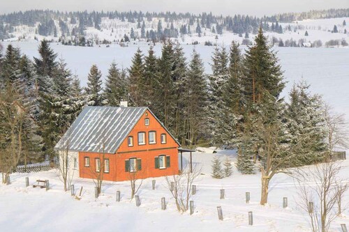 Holiday home surrounded by meadows