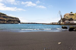 En la playa