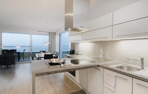 Kühlschrank, Mikrowelle, Herdplatte, Geschirrspüler