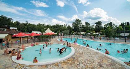 Mobile home with air conditioning