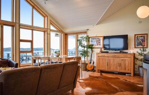 TV, fireplace, DVD player