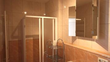 Shower, hair dryer