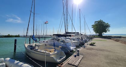 Holiday home near the Balaton bike path with bright and comfortable rooms