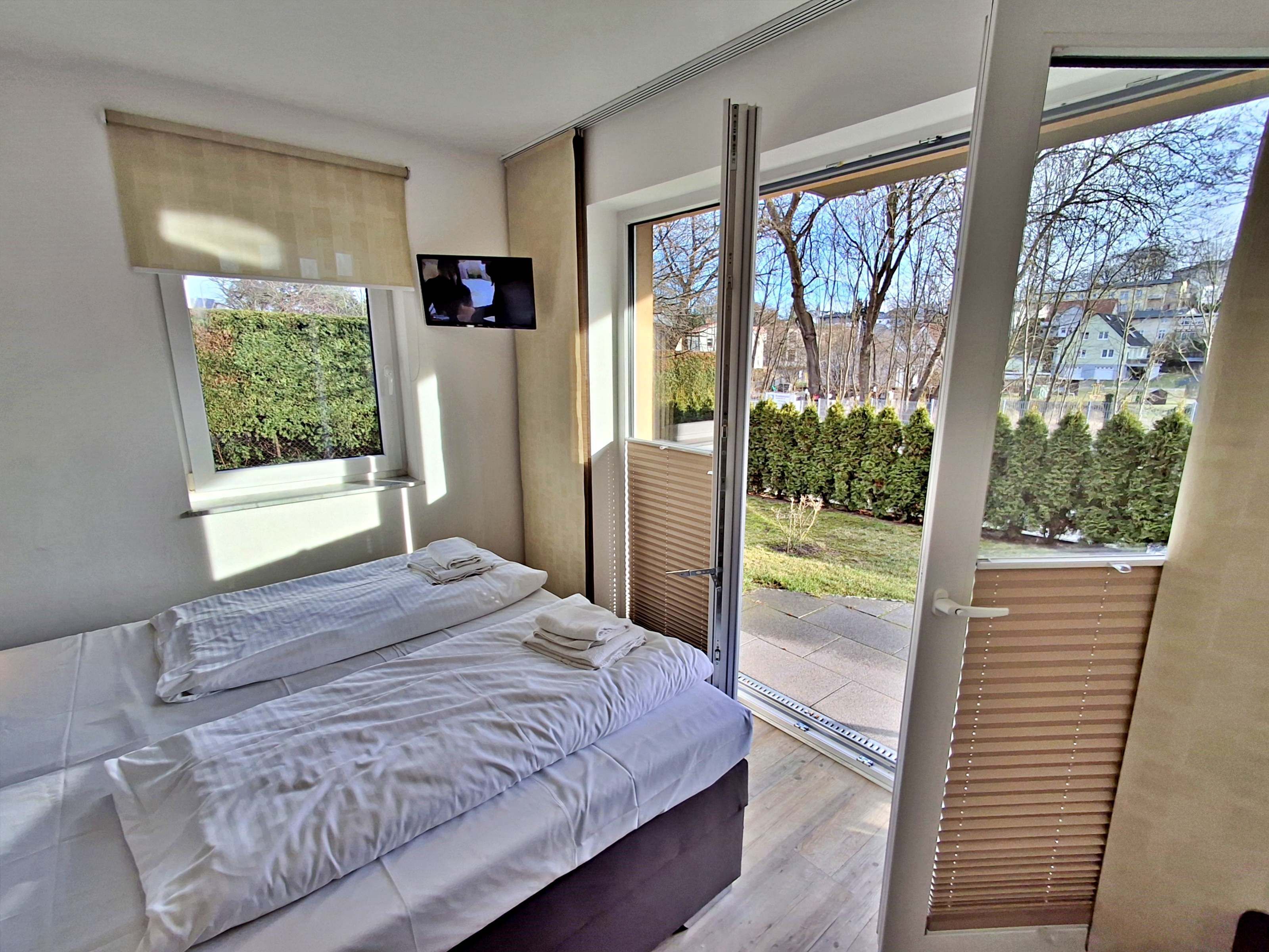 2 Schlafzimmer, Reisekinderbett, WLAN, Bettwäsche