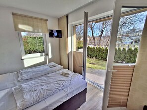 2 Schlafzimmer, Reisekinderbett, WLAN, Bettwäsche