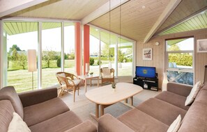 Télévision, cheminée, lecteur de DVD