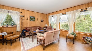 Fernseher, Kamin, DVD-Player