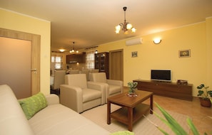 TV, fireplace, DVD player, foosball