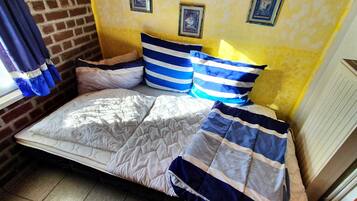 2 soveværelser, sengetøj