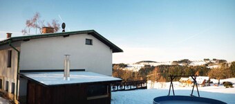 Holiday home with outdoor swimming pool and pergola