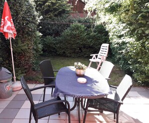 Outdoor dining - Holiday apartments in the Vinetastadt Barth (Barth)