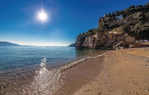 Vlak bij het strand