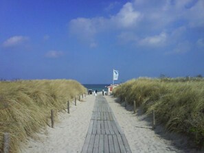 Tæt på stranden