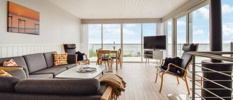 TV, fireplace, foosball