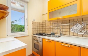 Kühlschrank, Mikrowelle, Herdplatte, Geschirrspüler