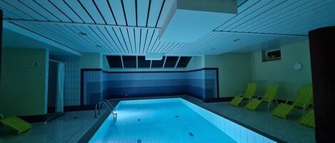 Indoor pool, a heated pool