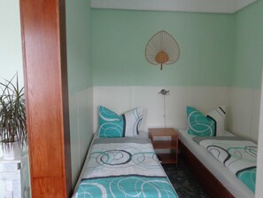 1 soveværelse, sengetøj