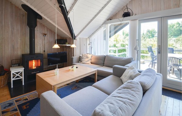 تلفزيون، مدفأة، مشغل دي في دي