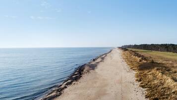 Vlak bij het strand