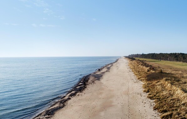 Vlak bij het strand