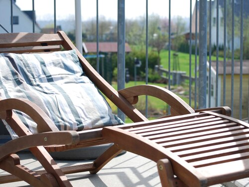 Kliff am Meer · Balkon · Waschmaschine - Unterkunft Kliff am Meer, WLAN,