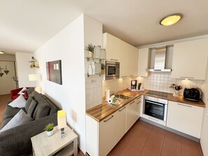 Fridge, microwave, oven, dishwasher - F: House Meeresblick A 3.06 Nordlicht with roof terrace - House Meeresblick A 3.06 (Baabe)