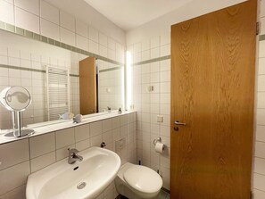 Shower, hair dryer