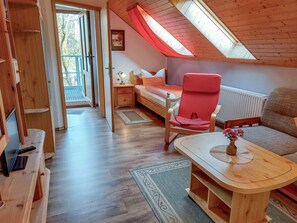 1 soveværelse, sengetøj