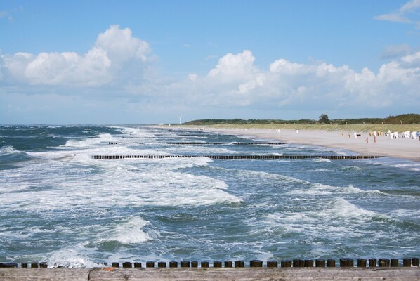 Vlak bij het strand