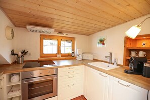Fridge, oven, dishwasher, coffee/tea maker