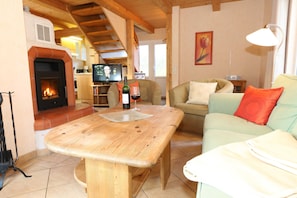 Fernseher, Kamin