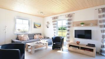 Fernseher, Kamin, DVD-Player