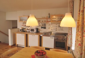 Kühlschrank, Mikrowelle, Ofen, Geschirrspüler
