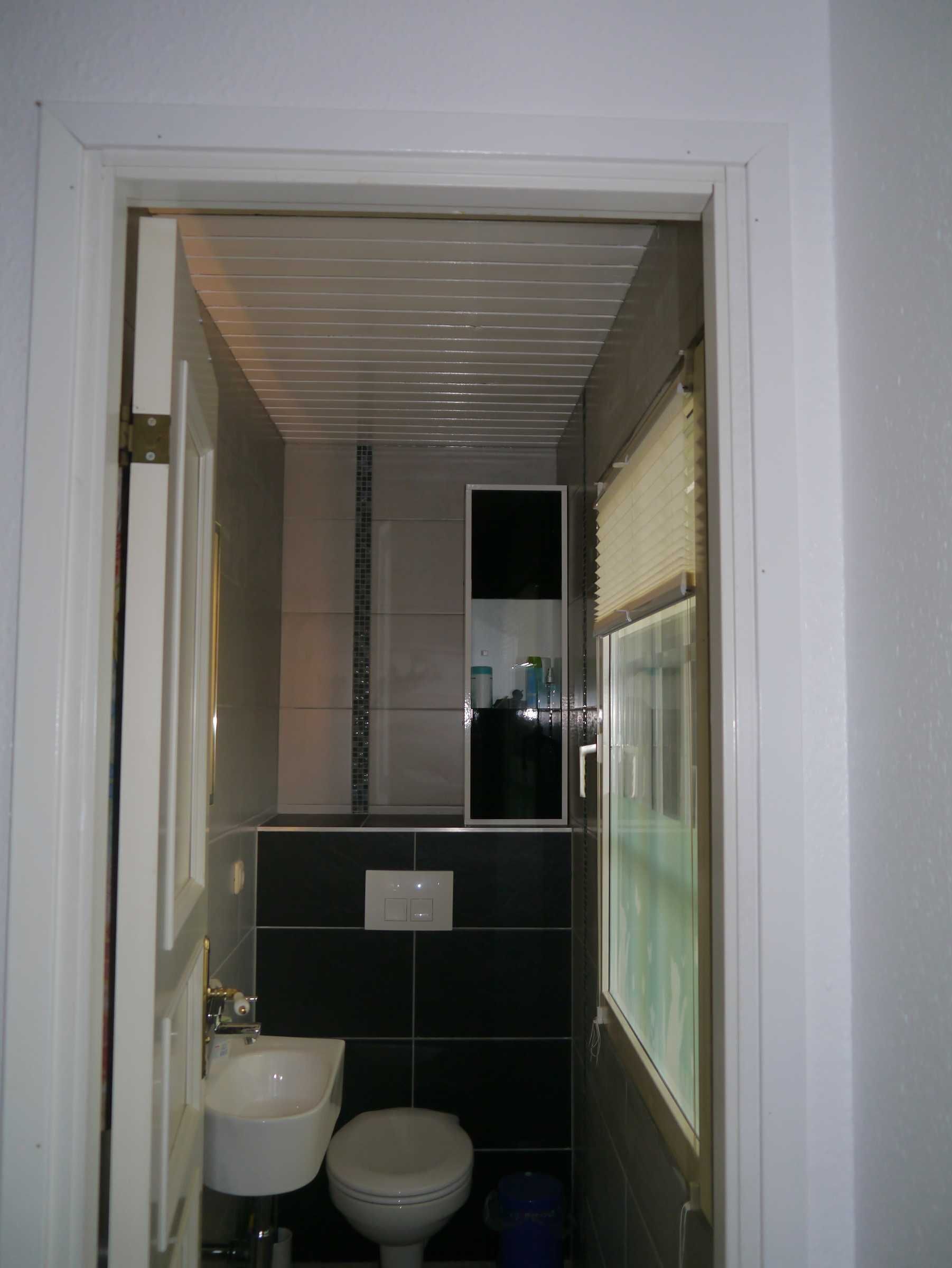 Shower, towels, toilet paper