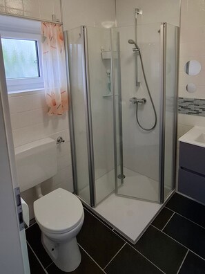 Shower, hair dryer