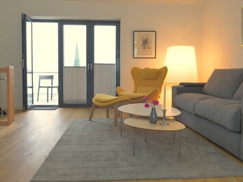 Wohnbereich mit Dachterrasse