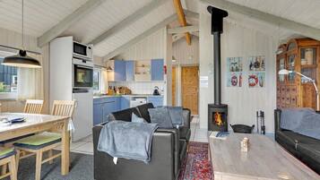 Télévision, cheminée