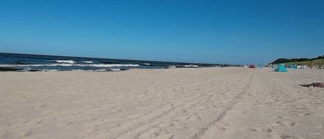Vlak bij het strand