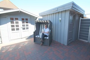 Terrace/patio - DH Grosse Balje 17B Sauna - Holiday home Grosse Balje 17b (Friedrichskoog)