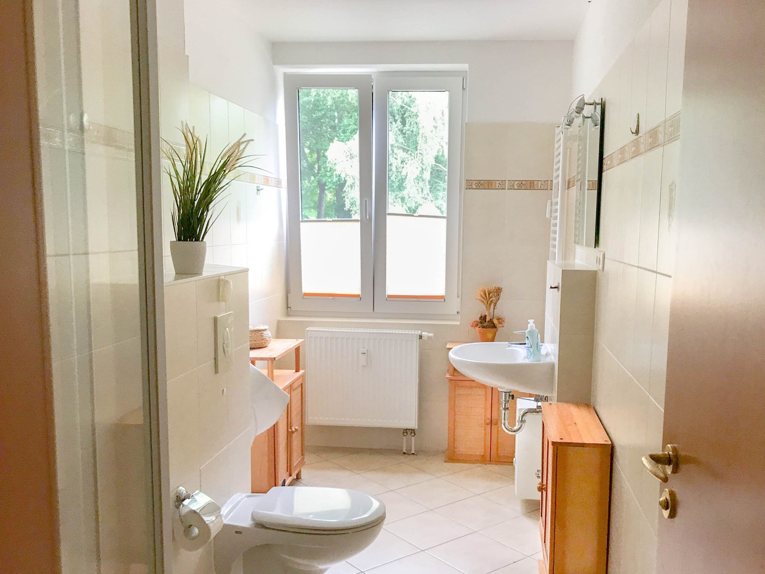 Een douche, een haardroger