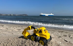 Am Strand, Wasserski