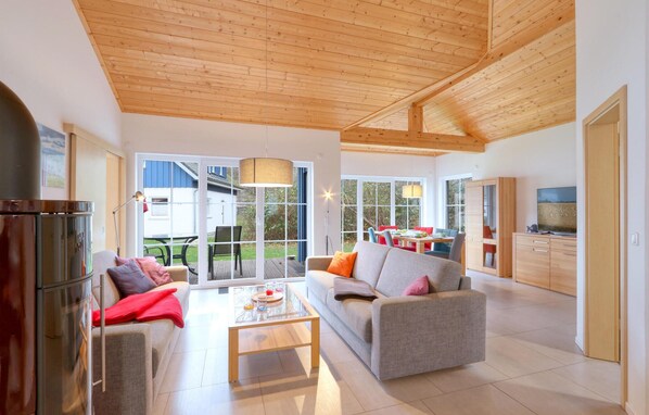 Fernseher, Kamin, DVD-Player